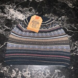 Unisex Fair Isle Earth Tone Beanie Skull Cap